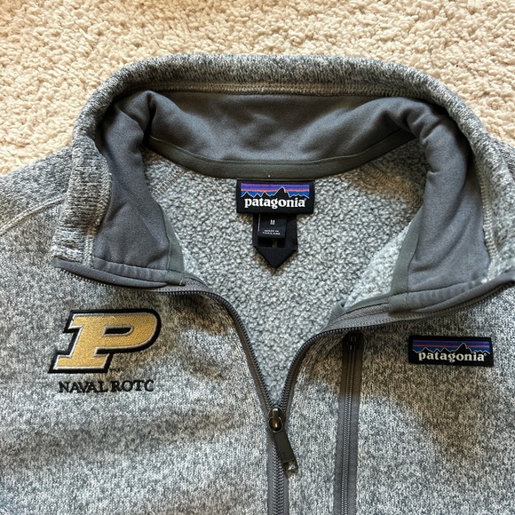 Patagonia Gray Men Sweater Purdue Naval ROTC - Picture 2 of 2
